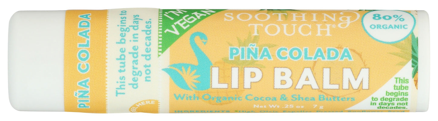 SOOTHING TOUCH: Pina Colada Vegan Lip Balm, 0.25 oz