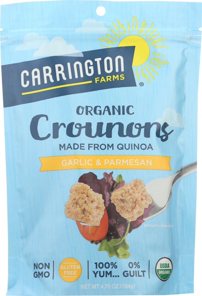 CARRINGTON FARMS: Organic Crounons Garlic and Parmesan, 4.75 oz