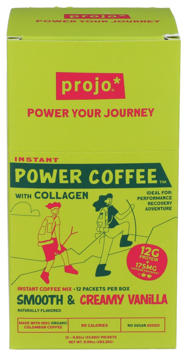 PROJO: Smooth and Creamy Vanilla Power Coffee, 9.99 oz