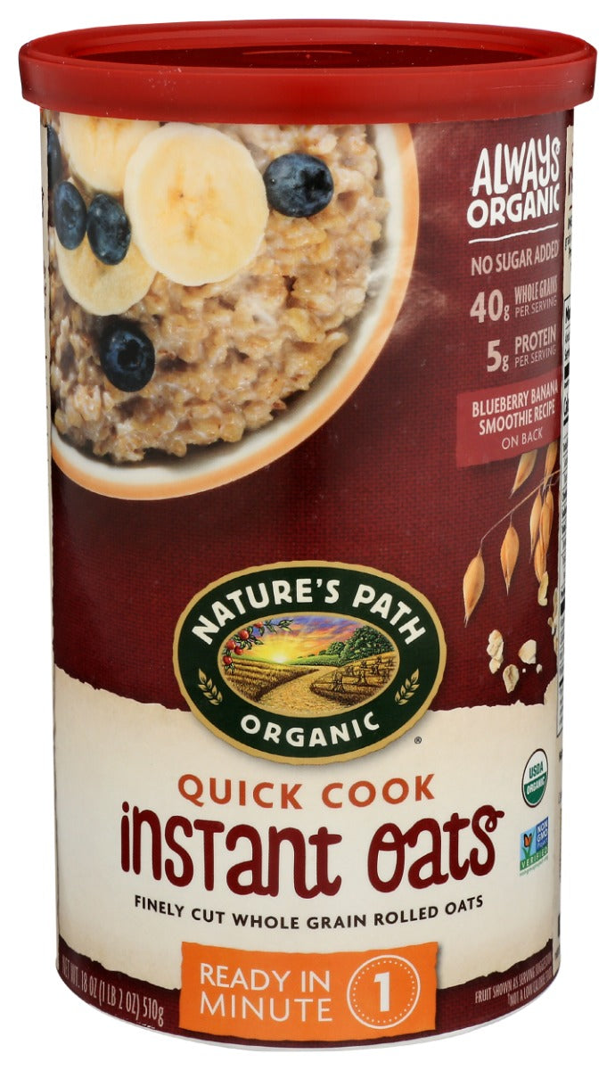 NATURES PATH: Quick Cook Instant Oatmeal, 18 oz