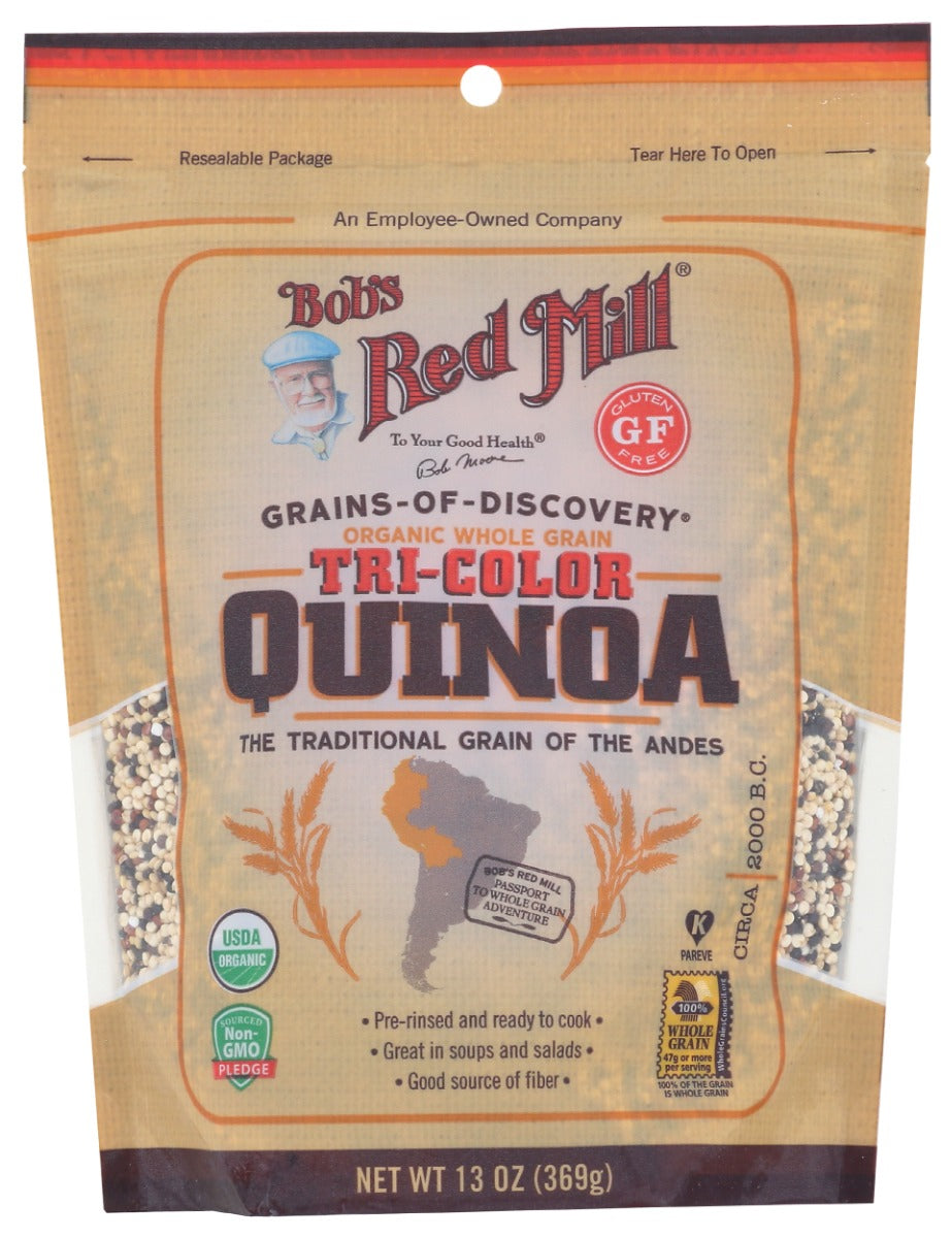 BOBS RED MILL: Organic Tricolor Quinoa Grain, 13 oz