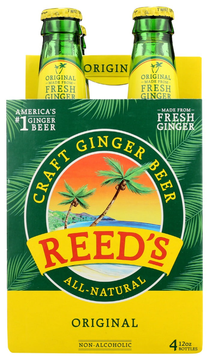 REEDS: Original Ginger Beer 4pk, 48 fo