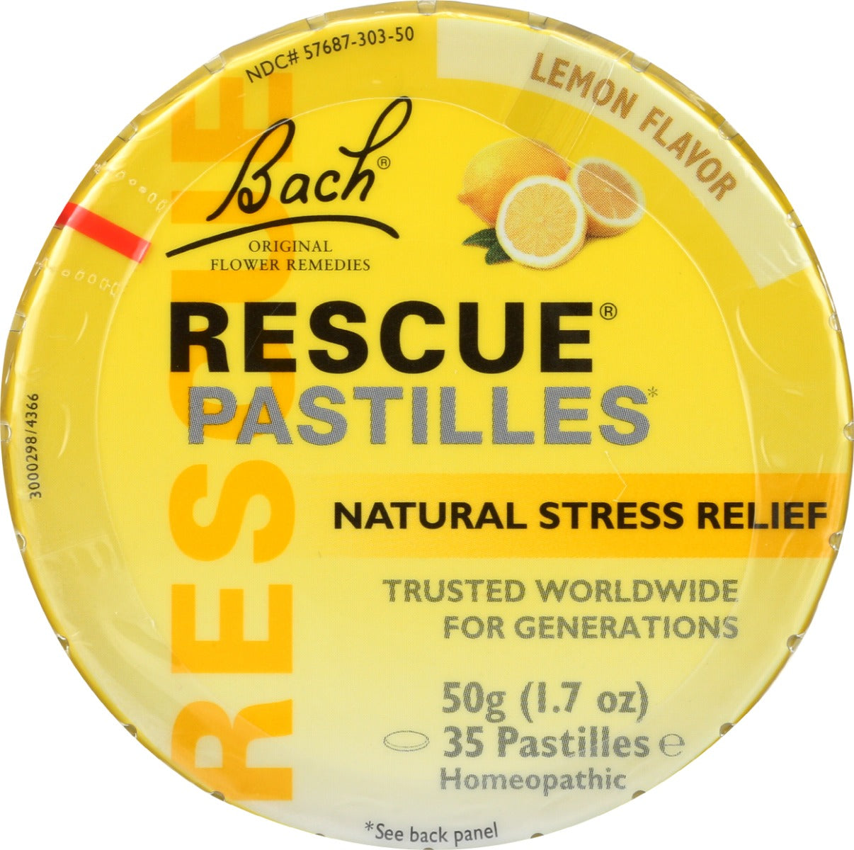 NELSON BACH: Rescue Pastilles Lemon Flavor, 50 gm