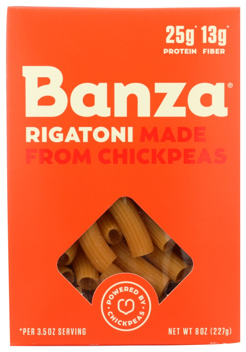BANZA: Rigatoni Pasta, 8 oz