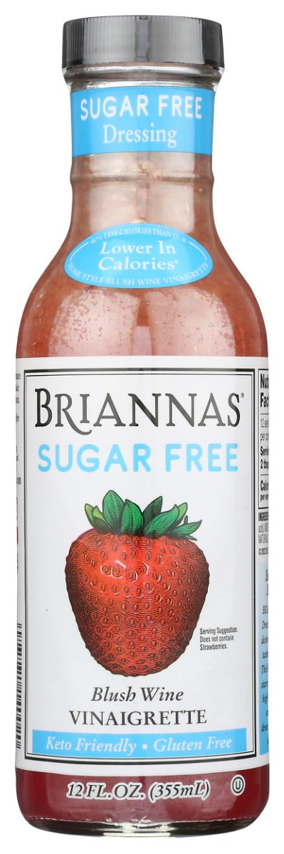 BRIANNAS: Sugar Free Blush Wine Vinaigrette, 12 oz