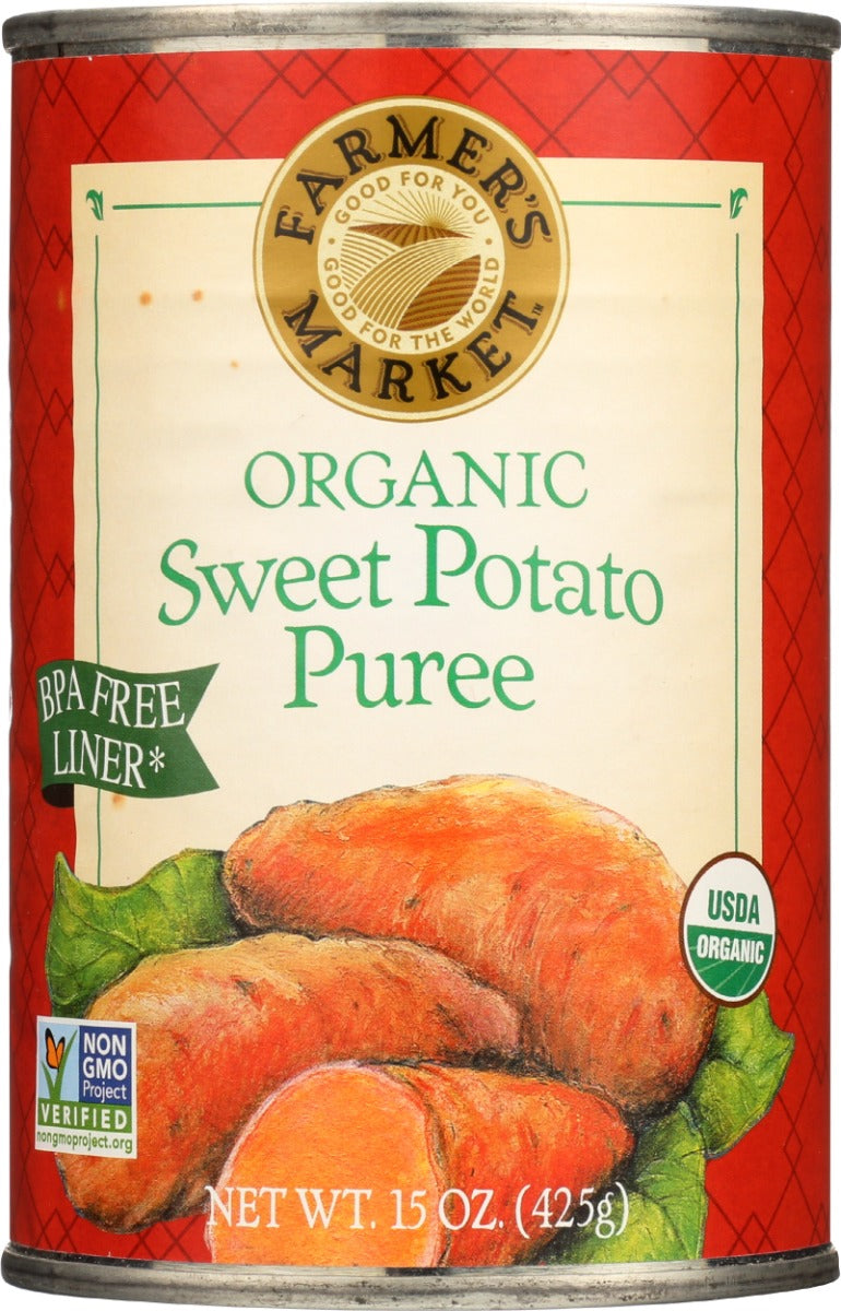 FARMERS MARKET FOODS: Organic Sweet Potato Puree, 15 oz