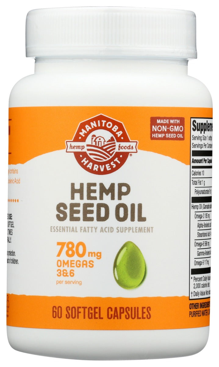 MANITOBA HARVEST: Hemp Seed Oil Softgels, 60 sg