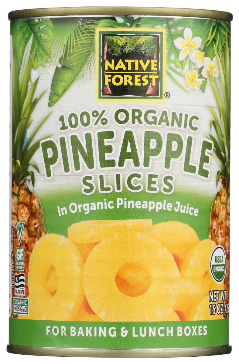 NATIVE FOREST: Organic Pineapple Slices, 15 oz