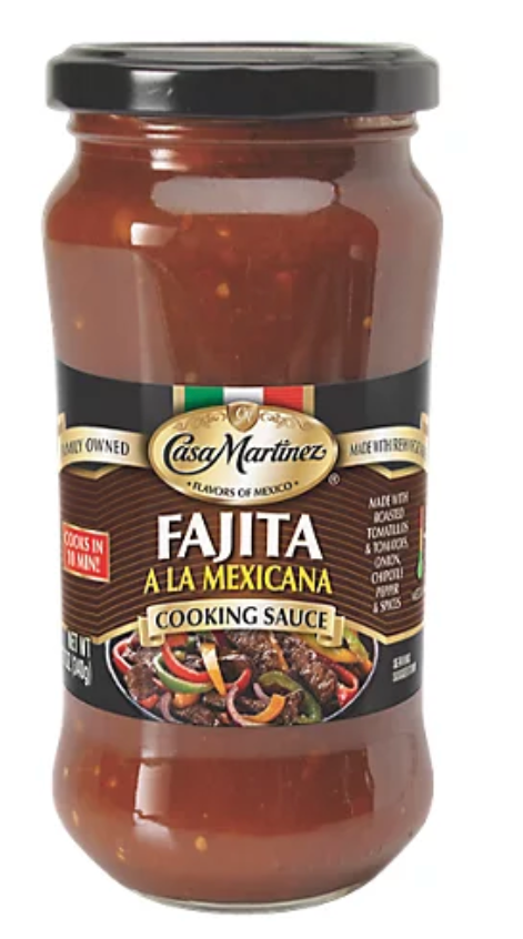 CASA MARTINEZ: Sauce Cooking Fajita, 12 OZ