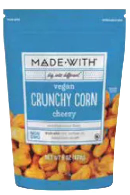 MADE WITH: Corn Crunchy Cheezy, 6 oz