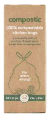 COMPOSTIC: Bags Trash Cmpst Kt, 12 bg