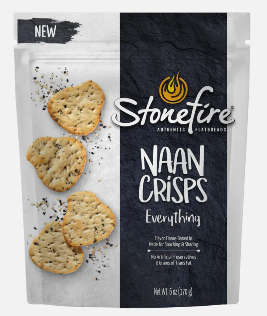 STONEFIRE: Crisps Naan Everything, 6 OZ