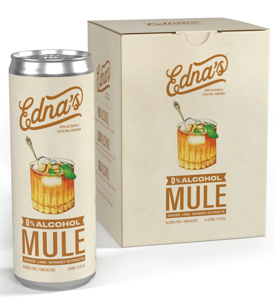 EDNA'S: Mocktail Na Mule 4pk, 48 fo