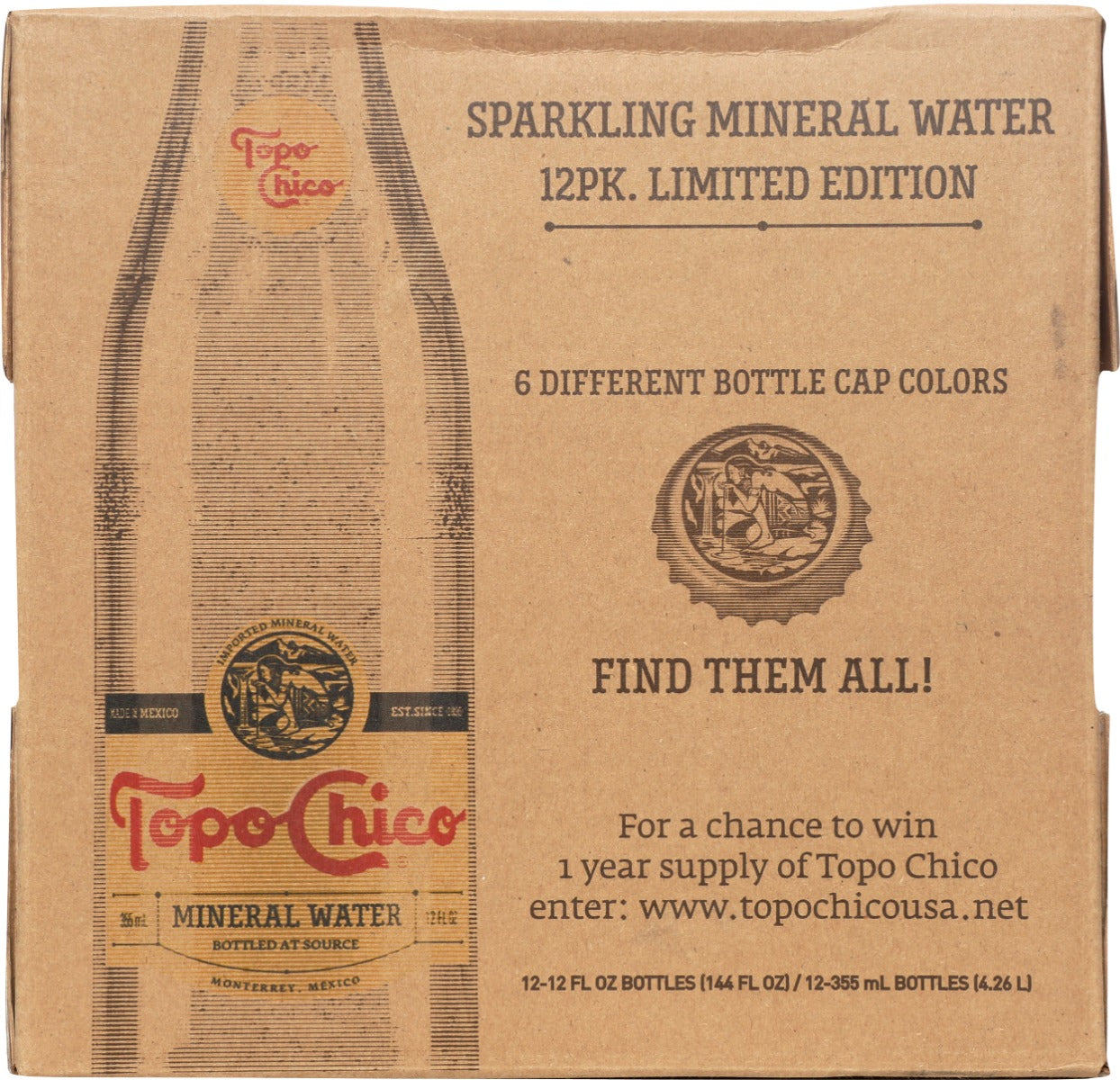 TOPO CHICO: Mineral Water 12Pk, 144 fo