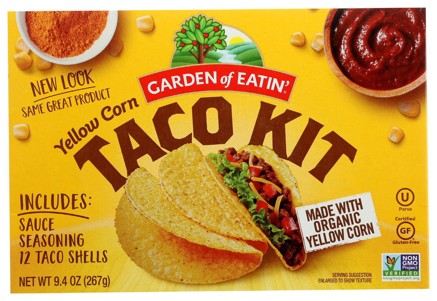 GARDEN OF EATIN: Yellow Taco Dinner Kit, 9.4 oz