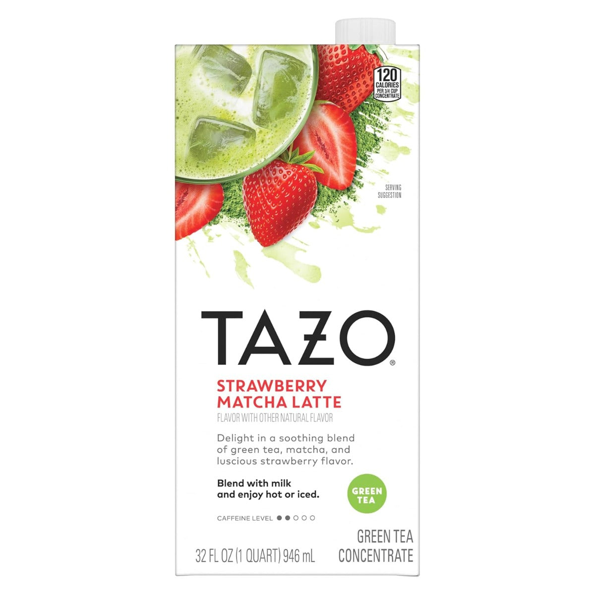 TAZO: Strawberry Matcha Latte Tea Concentrate, 32 oz
