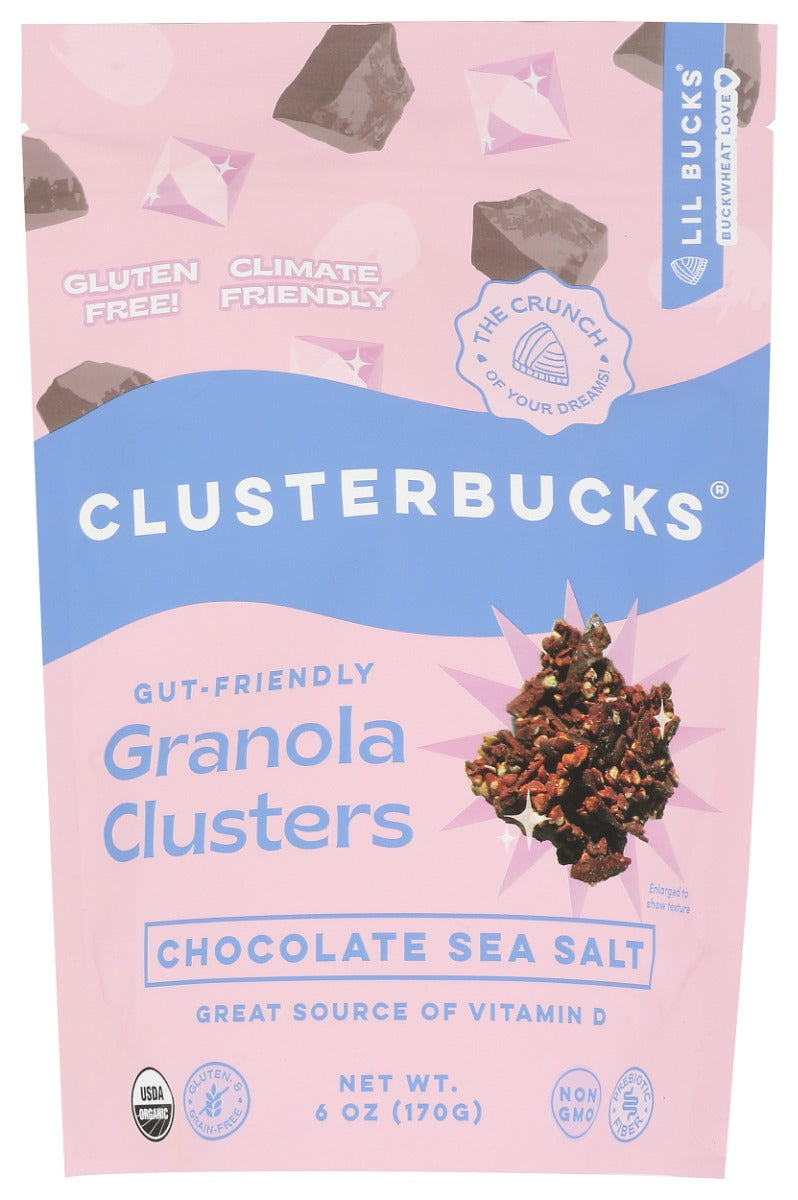 LIL BUCKS: Chocolate Sea Salt Clusterbucks, 6 oz