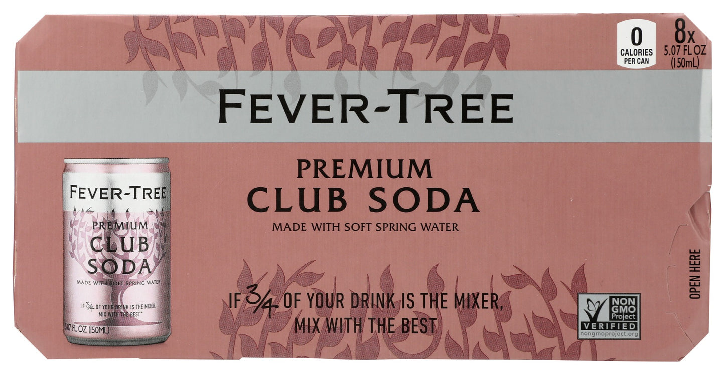 FEVER TREE: Club Soda 8Pack, 40.56 fo