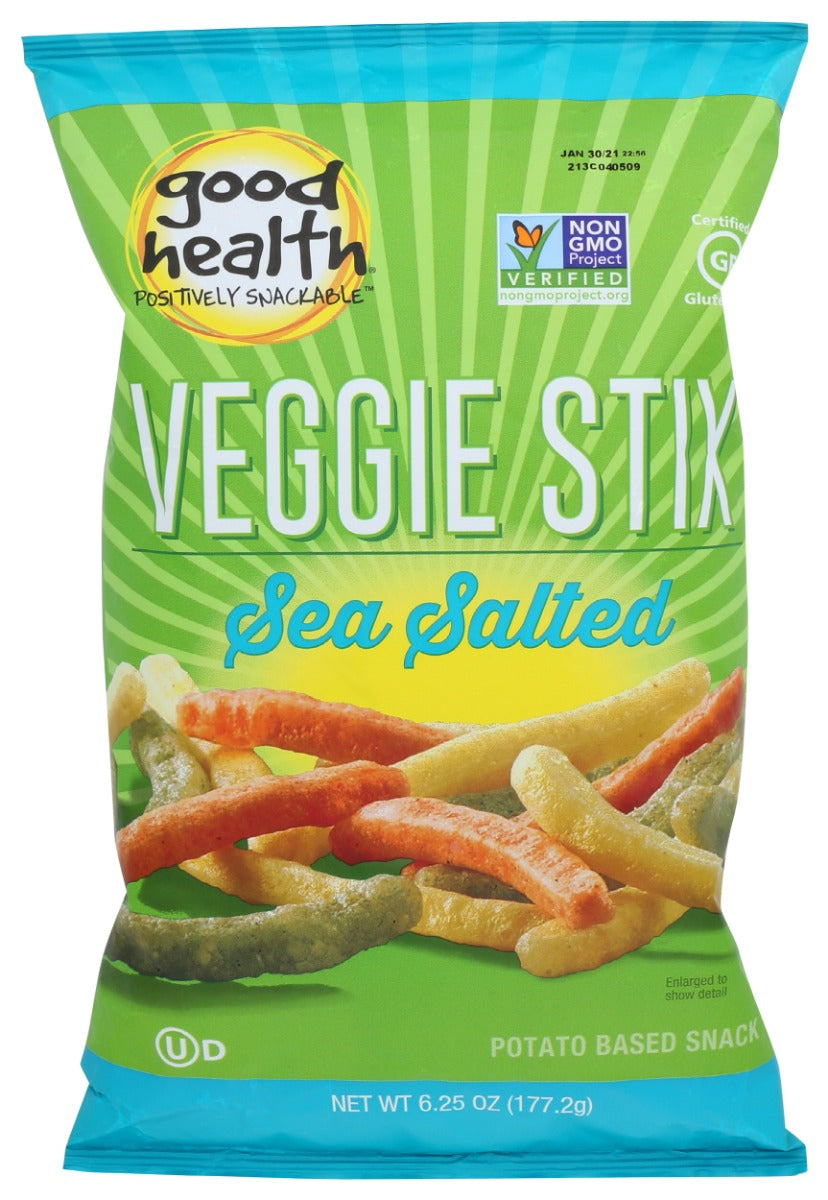 GOOD HEALTH: Veggie Stix Sea Salt, 6.25 oz
