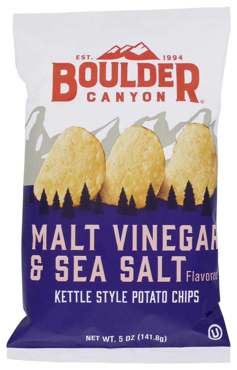 BOULDER CANYON: Classic Malt Vinegar and Sea Salt, 5 oz