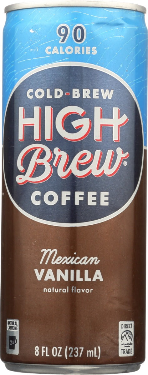 HIGH BREW: Mexican Vanilla Cold Brew Coffee, 8 fo