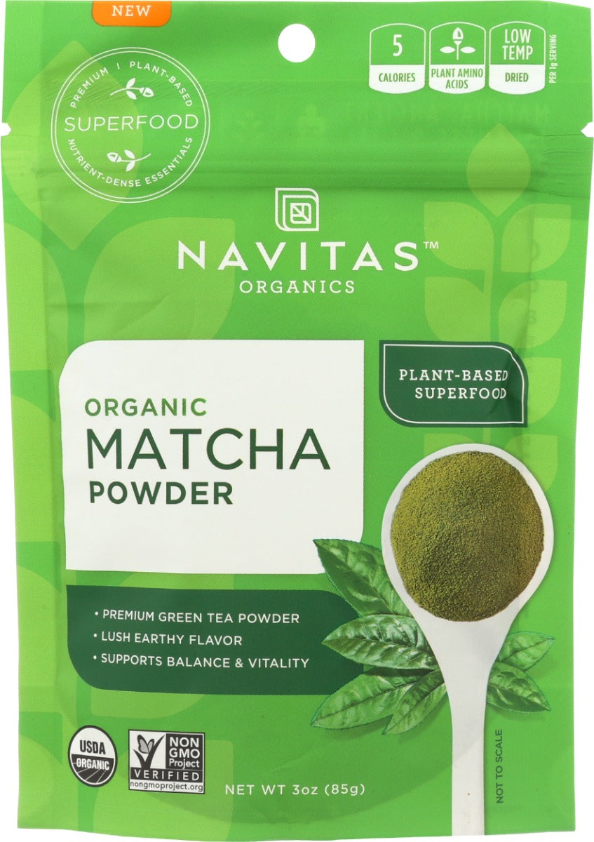 NAVITAS: Organic Matcha Powder, 3 oz