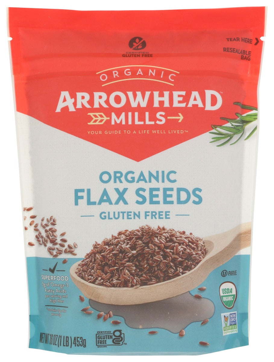 ARROWHEAD MILLS: Organic Flax Seeds, 16 oz