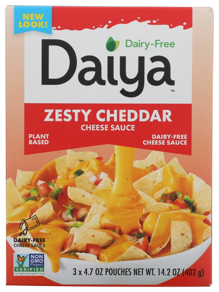 DAIYA: Dairy Free Zesty Cheddar Cheese Sauce, 14.2 oz