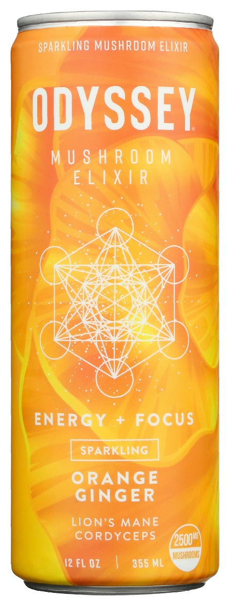 ODYSSEY ELIXIR: Energy Plus Focus Orange Ginger, 12 fo