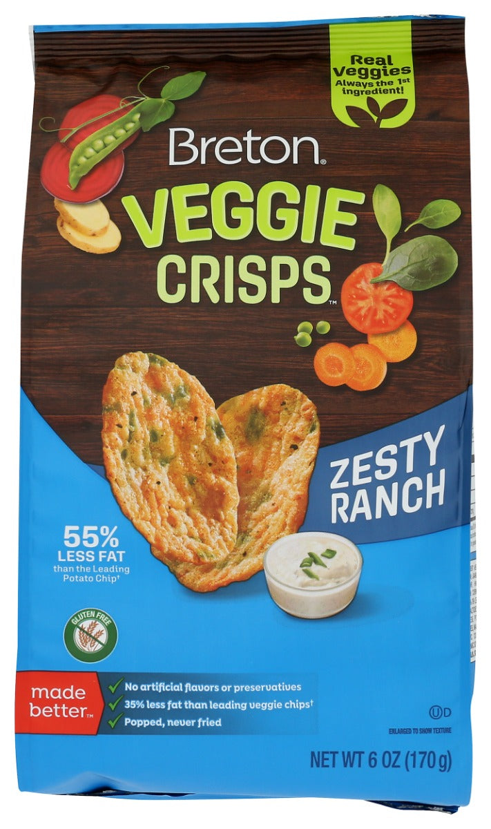 DARE: Breton Veggie Crisps Zesty Ranch, 6 oz