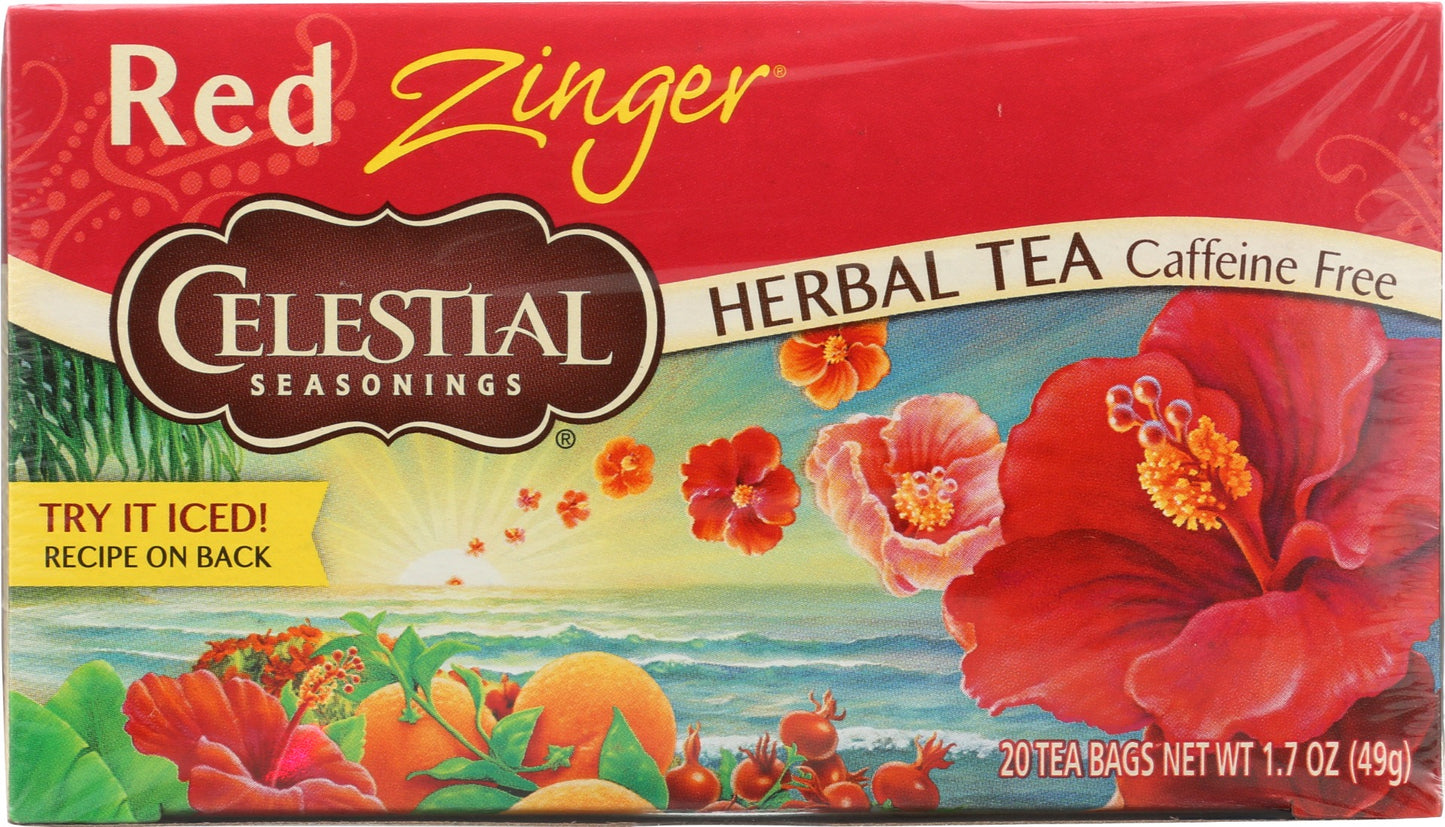 CELESTIAL SEASONINGS: Red Zinger Herbal Tea, 20 bg