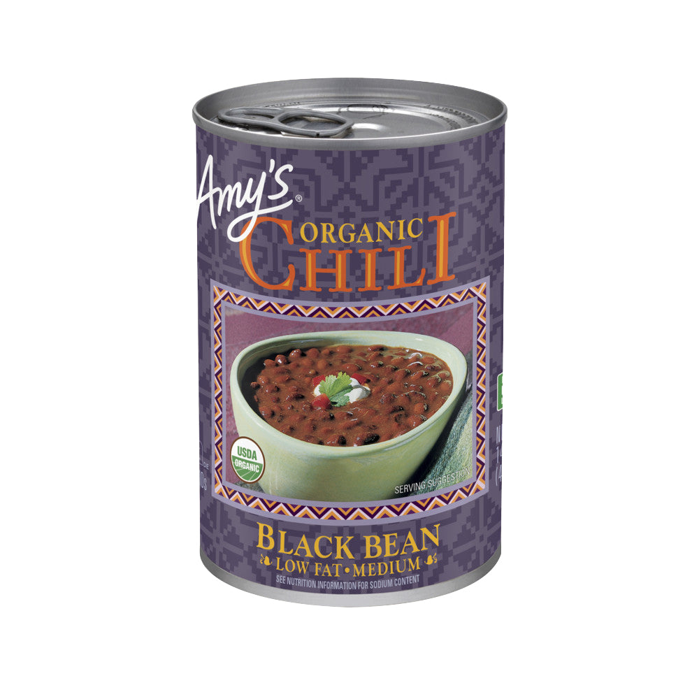 AMY'S: Organic Chili Black Bean Low Fat Medium, 14.7 Oz