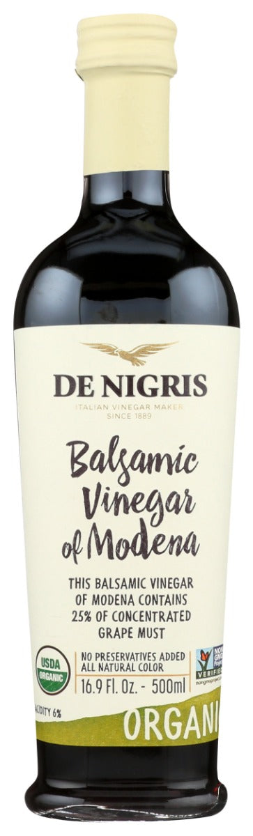 DE NIGRIS: Organic Balsamic Vinegar 25%, 16.9 oz