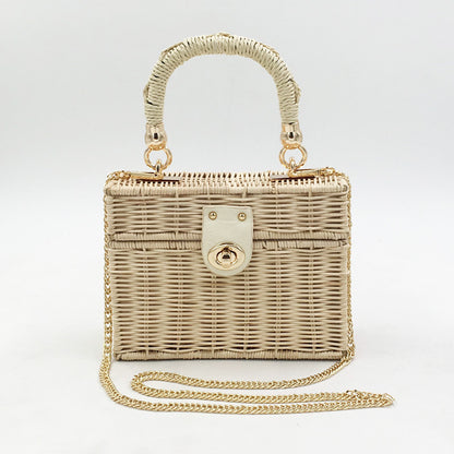 Handcrafted Straw Crossbody Bag for Women