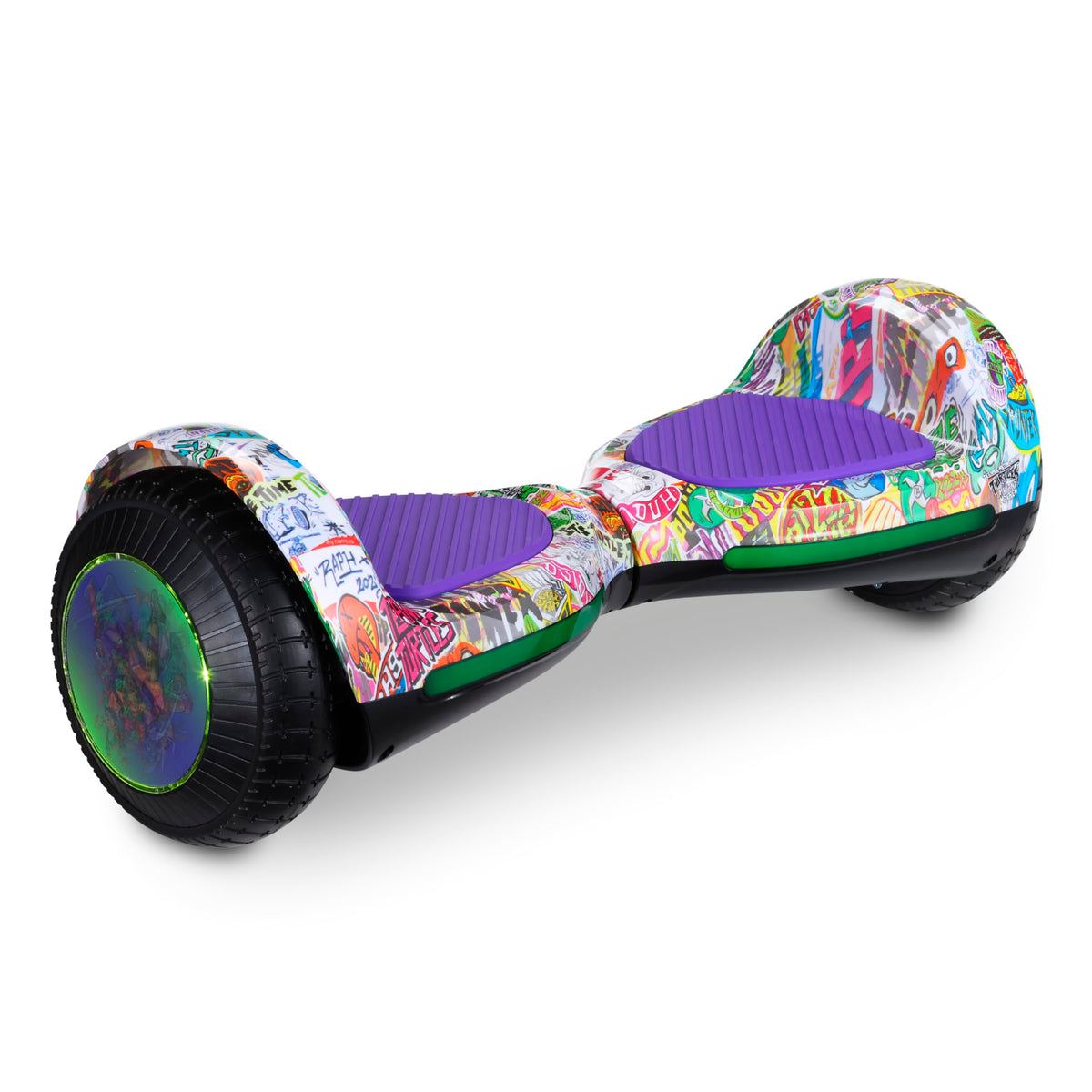 Teenage Mutant Ninja Turtles Hoverboard with Light Up Wheels Hover Play 3 Mile Range 6 MPH Speed Limit Electric Hoverboard Perfect for Beginners