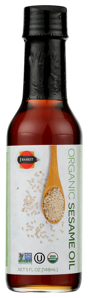 J BASKET: Organic Sesame Oil, 5 fo