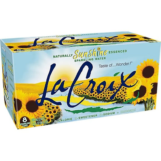 LA CROIX: Sunshine Sparkling Water 8Pk, 96 fo