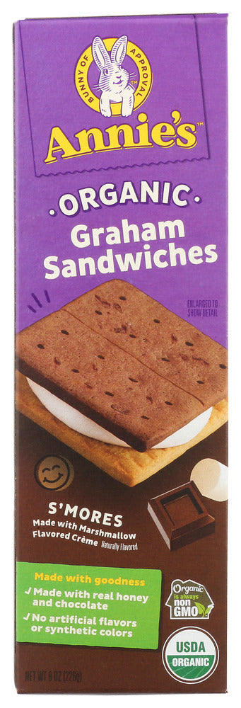 ANNIES HOMEGROWN: Organic Smores Graham Sandwiches, 8 oz
