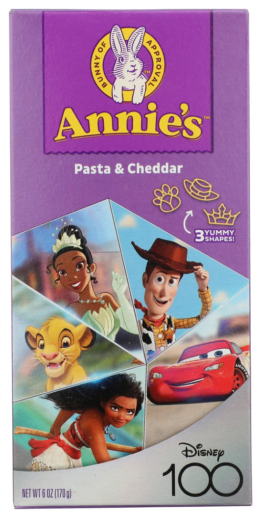 ANNIE'S HOMEGROWN: Disney 100th Shapes Pasta & Cheddar, 6 oz