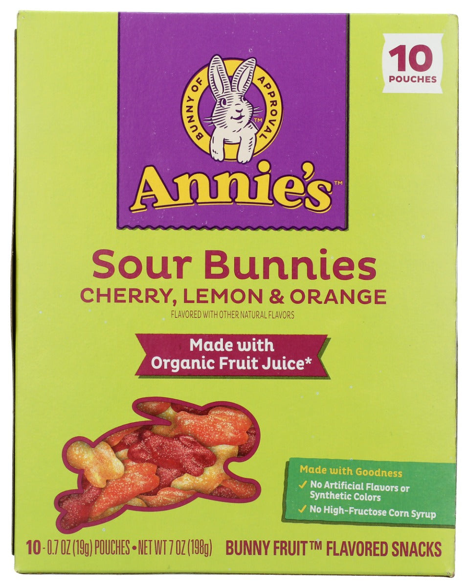 ANNIE'S HOMEGROWN: Sour Bunnies Fruit Snack, 7 oz