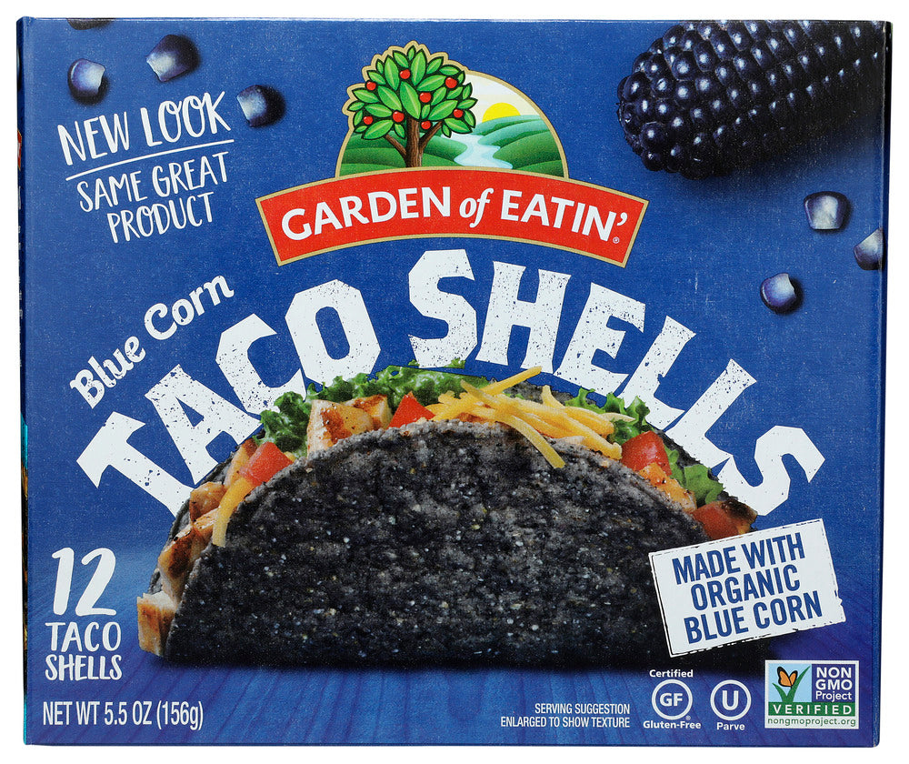 GARDEN OF EATIN: Blue Corn Taco Shells, 5.5 oz
