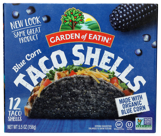 GARDEN OF EATIN: Blue Corn Taco Shells, 5.5 oz