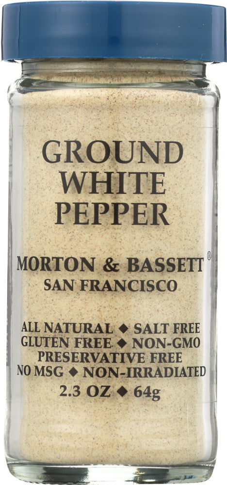 MORTON & BASSETT: Ground White Pepper, 2.3 oz