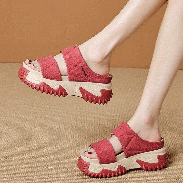 2023 Fashion Vintage Thick-Soled Slide Sandals for Women
