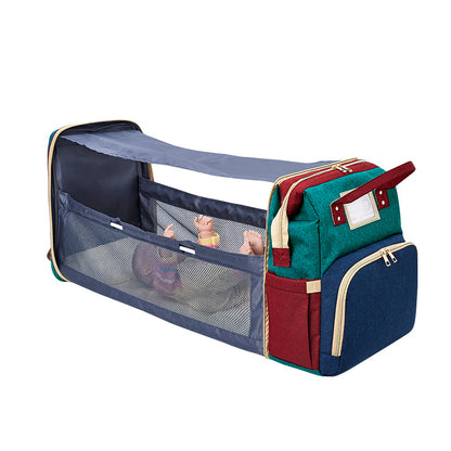 Upgraded Waterproof Oxford Fabric USB Charging Diaper Bag