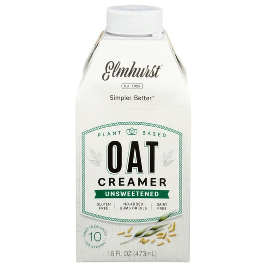 ELMHURST: Unsweetened Oat Creamer, 16 fo