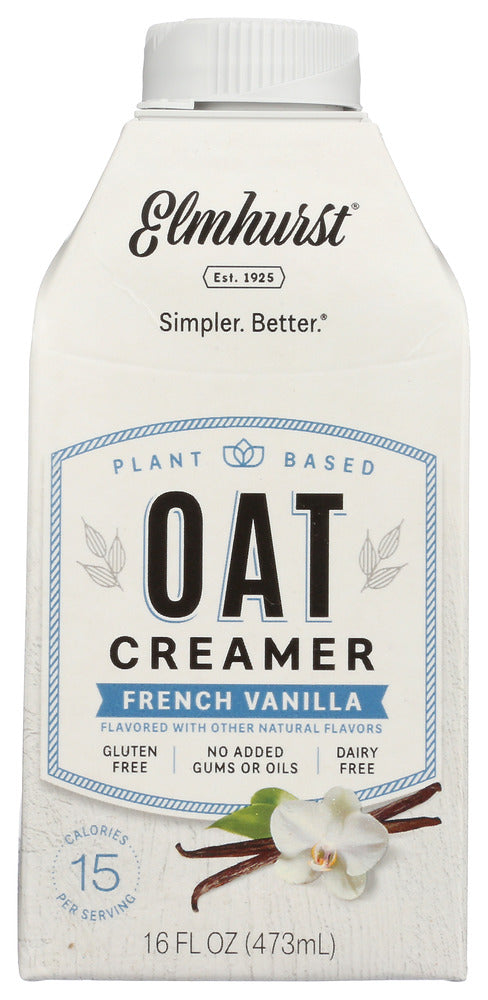 ELMHURST: Creamer Oat Frnch Vanilla, 16 oz
