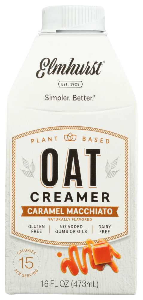 ELMHURST: Oat Creamer Caramel Macch, 16 fo