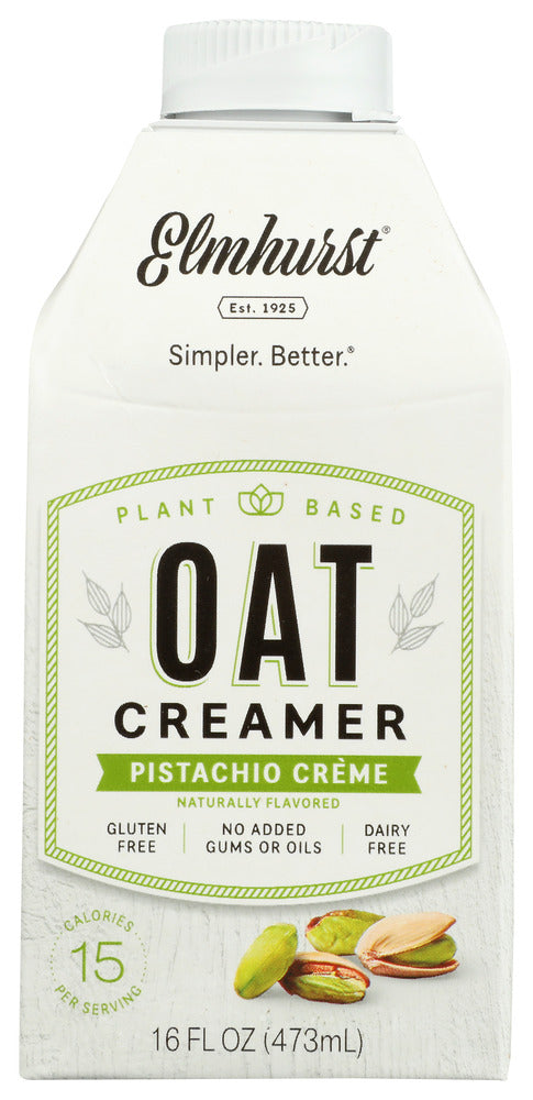 ELMHURST: Pistachio Crème Oat Creamer, 16 fo