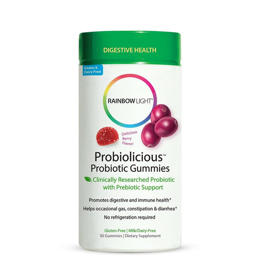 RAINBOW LIGHT: Probiolicious Probiotic Gummies Berry, 50 Gummies